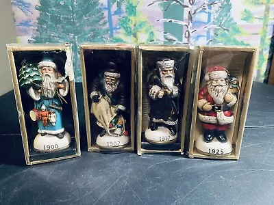 Memories Of Santa Collection 1900 1902 1917 1925 Santa Ornament Lot Of 4 • $30