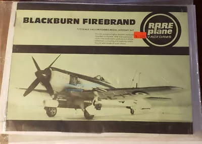 Rare Plane Blackburn Firebrand 1/72 Vacuform Kit • $14.99