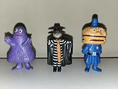 McDonalds Hamburglar Grimace Officer Big Mac Figure 1985 Vintage  • $43.56