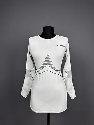 X-Bionic Women's White Compression Sport Baselayer Long Sleeve Thermal Top S - M • £39.60