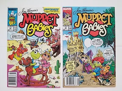 Muppet Babies Issues #24 & 25 (1989 Star / Marvel Lot/run) VF/NM Low Print Run • $19.99