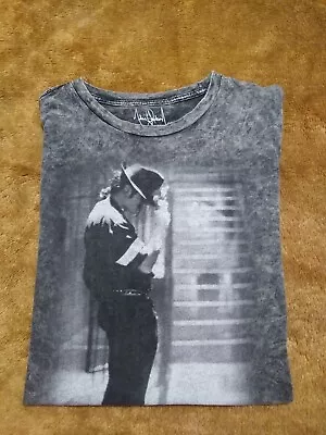 Michael Jackson Stone Wash Short Sleeve Tee Shirt Gray 2017 Men's Size Large  • $12.99