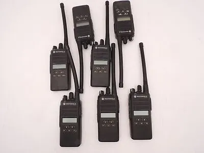 Lot Of 7 Working Motorola CP185 16Ch 5W VHF Portable Radio + Antenna -No Battery • $499.99