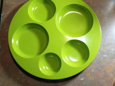 Rare Green Dallasware Texasware Melmac Melamine Serving Tray 13 Inches Across • $25