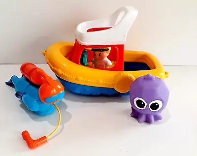 Fisher Price Little People Boat Ships Ahoy Yacht 2015 Plus Bath Toys  Mattel • $15