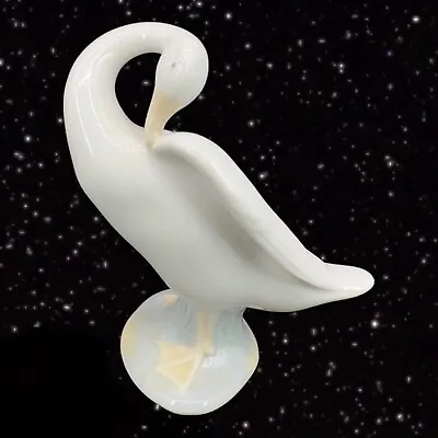 LLADRO White Duck Bird Porcelain Figurine Made In Spain Hand Made Marked 4”L 4”T • £39.03