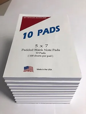 Note Pads / Memo Pads-  5” X 7” - 100 Sheets Per Pad  - 10 Pads • $21.50