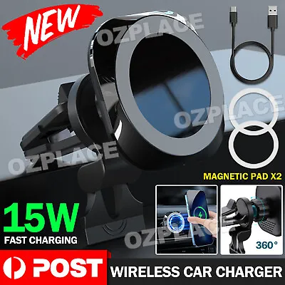 15W Magnetic Car Phone Holder Wireless Charger For MagSafe IPhone15/14/13Pro Max • $19.85