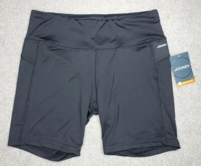 £19.56 • Buy Jockey Women's Bike Shorts With Wide Waistband Black Size Large NWT