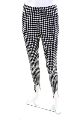 $41.99 • Buy Lovers + Friends Women Houndstooth Knit Stirrup Leggings Pants Black White Small