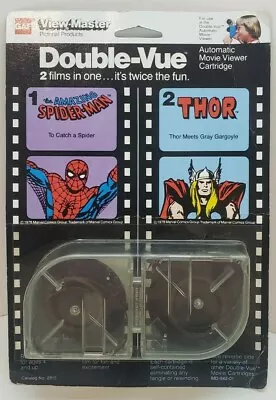 Vintage 1978 MARVEL COMICS SPIDER-MAN & THOR VIEW-MASTER DOUBLE-VUE FILMS SEALED • $75.58