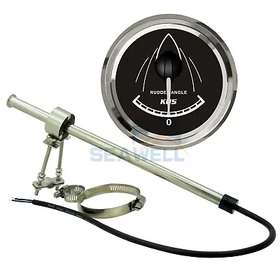 KUS Boat Rudder Gauge Angle Indicator With Marine JSM4480 Rudder Sensor 87-900Ω • $49.99