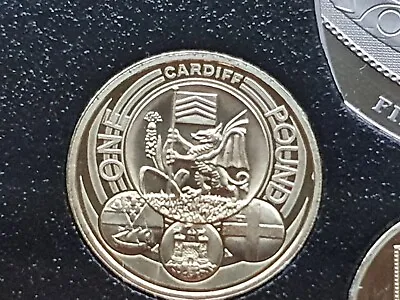 2011 Capital Cities Cardiff £1 Pound Proof Coin. Taken From Proof Coin Set. • £13