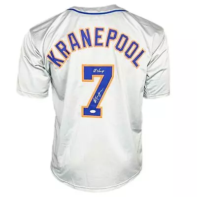 Ed Kranepool Signed 69 Champs Inscription New York Grey Baseball Jersey (JSA) • $63.95