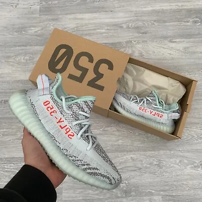 Adidas Yeezy Boost 350 V2 Trainers Sneakers - Blue Tint [B37571] • £279.99