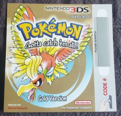 $17.95 • Buy Pokemon Gold 3ds Europe Digital Download Code! Last Chance B4 Eshop Shuts Down!