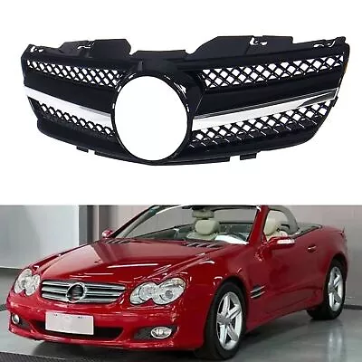 For 2003-2006 2004 Mercedes Benz R230 SL500 SL550 SL600 Front Grille Mesh Black • $108.85