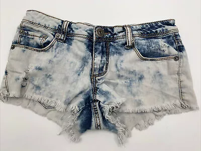 Freestyle Revolution Womens Shorts Sz 3  Distressed Acid Wash Denim Booty • $12.99