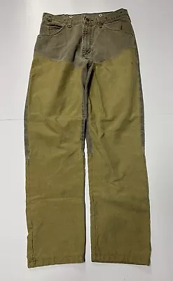 Wrangler Rugged Field Pants Mens 32 X 32 Brown Uplands Lined Canvas Nylon • $19.95