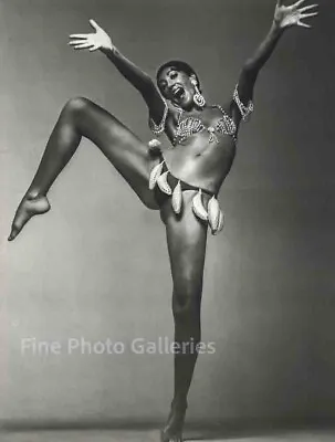 $189.14 • Buy 1975 Vintage RICHARD AVEDON Marisa Berenson As Josephine Baker Duotone Photo Art