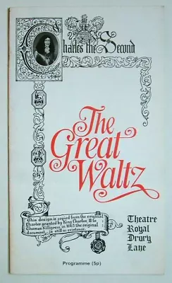 £2.99 • Buy The Great Waltz, Theatre Royal Drury Lane  Programme - C1970