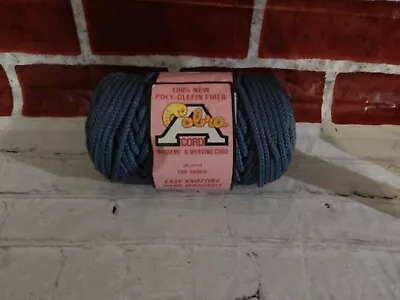 Cobra Blue Macrame & Weaving Cord Skein 100 Yards 6mm • $8.59