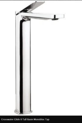Crosswater Glide II Tall Basin Monobloc Tap - Chrome 5055833665693 RRP £279 • £139.99