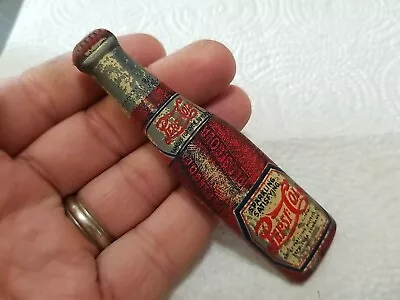 Pepsi Cola Vintage Metal Double Dot Litho 1940 Bottle Opener • $20