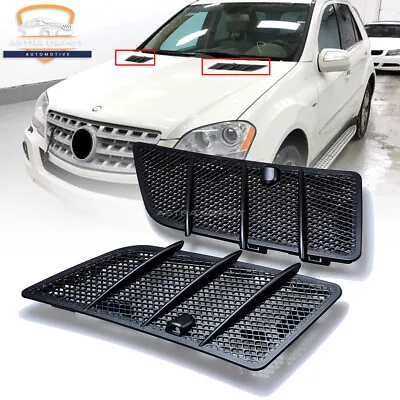 Car Hood Vent Scoop Air Flow Mesh Grill Cover For Mercedes W164 GL450 2008-2011 • $32.98