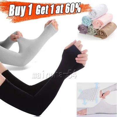 £3.64 • Buy Women Outdoor Sports Arm Sleeves UV Sun Protection Breathable Arm Warmers Cover