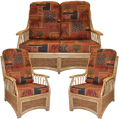 GILDA CUSHION/COVERS For Cane Rattan Wicker Conservatory Garden Furniture Chairs • £64.95