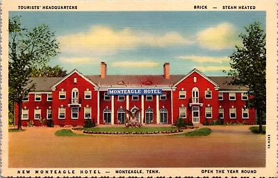 Linen Postcard Monteagle Hotel In Monteagle Tennessee • $6