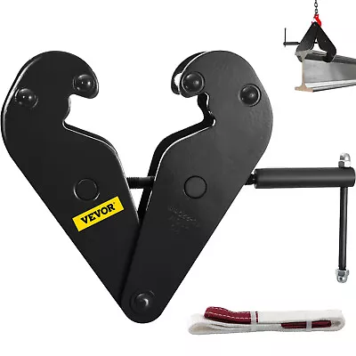 VEVOR Beam Clamp I Beam Lifting Clamp 2200lbs/1tonHeavy Duty Beam Hangers Black • $39.99