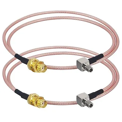 £6.69 • Buy 2x Bluespot Networks 15cm Flexible & Low-loss TS9 Male To SMA Female For 4G 5G