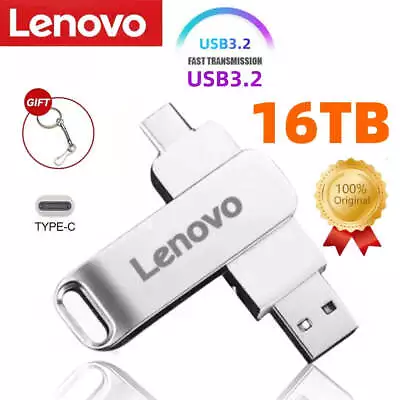 Lenovo 2TB USB 3.2 Flash Drive High Speed Transfer Metal Pendrive • $18.70