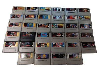 Snes Pal Super Nintendo Cartridges - Pick From The List • £7.99