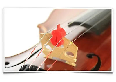 NEW Original Tourte Single Hole Red Rubber Violin Viola Mute 3/4 - 4/4 Size • $8.32