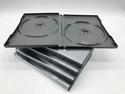 3 Double DVD Cases Blu-Ray Software Clear Cover 14mm Standard Free Shpping • $8.95