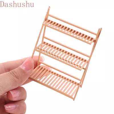 Dollhouse Miniature Furniture 1/12 Accessories Flower Stand Display Rack Shelf • $7.29