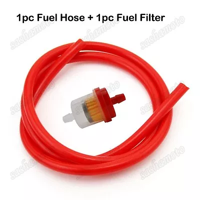 1/4'' Gas Fuel Hose Inline Filter Pipe For ATV Pit Dirt Motor Bike Go Kart Buggy • $7.29