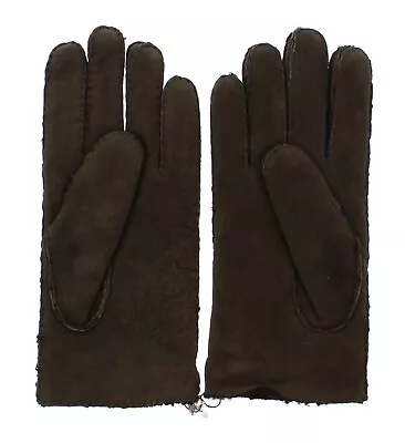 Coach Gloves Men's 100% Lamb Shearling Winter Driving Glove F82026 Mahogany • $49.99