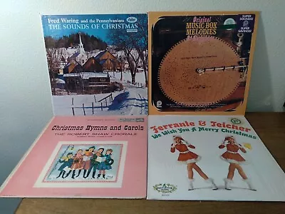 Lot Of 4 Vintage Christmas Albums Records LP Robert Shaw Fred Waring Ferrante • $10