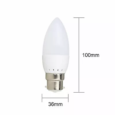 110-220V 3W LED Chandelier Candle Light Bulb E12 E26 E27 E14 B22 B15 White Lamp • $86.84