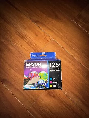 Epson 125 Cyan Magenta Yellow Ink Cartridge Expired 08/2020 • $20