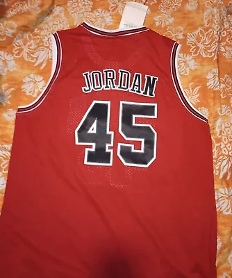 XL Michael Jordan Chicago Bulls 1994 #45 Red NBA Jersey New  • $67.88