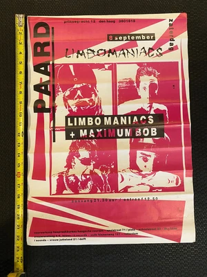 $30 • Buy Limbo Maniacs Concert Poster W/Maximum Bob From The Delicreeps (Bucket Head)
