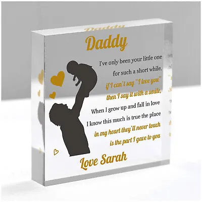 £13.99 • Buy PERSONALISED I Love You Daddy Birthday Gifts From Daughter Son Baby Boy Girl
