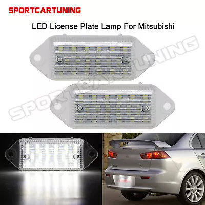 18 Smd White Led License Plate Lamp Lights For 2001-2017 Mitsubishi Lancer Evo X • $11.57