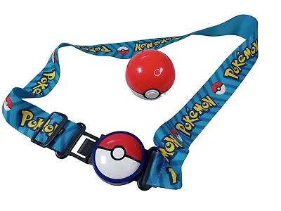 $14.99 • Buy Pokemon Clip N Go Belt (Blue) With Red  Pokeball 2018 TOMY Toys Adjustable Strap