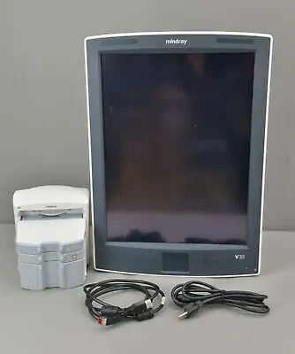 Mindray V21 Monitor REF 0998-00-1800-201 W/ V-Dock & VDI IBP Recorder Modules. • $500